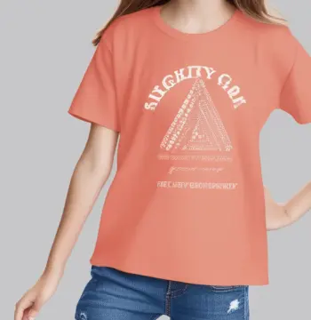 Camiseta Estampada Laranja Citrus Bloom para Meninas